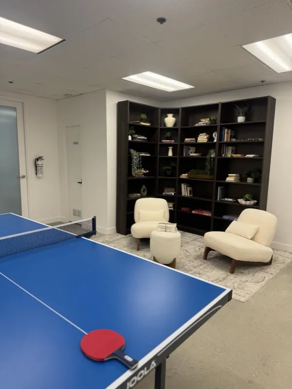 Game room at Golden State Rehab, an outpatient center serving West Hollywood