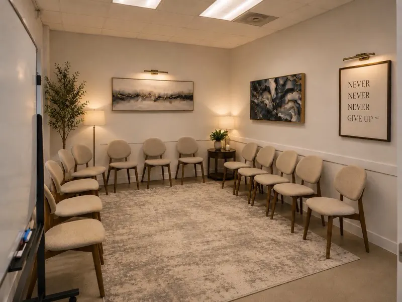 Group therapy room at Golden State Rehab, serving Culver City