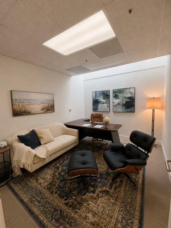 Private individual therapy room at Golden State Rehab near Beverly Hills